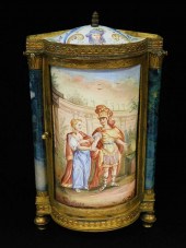 VIENNESE ENAMEL AND BRONZE MIN