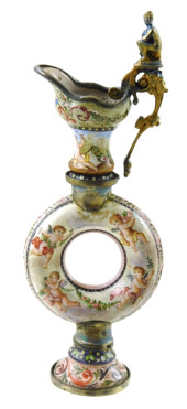 VIENNESE ENAMEL AND SILVER MIN