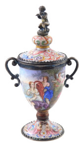 VIENNESE ENAMEL AND SILVER MIN