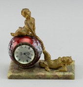 VIENNESE ENAMEL CLOCK 19TH CEN