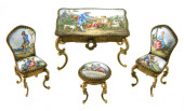 VIENNESE ENAMEL MINIATURE FURN