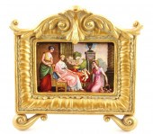 VIENNESE ENAMEL PAINTED PLAQUE