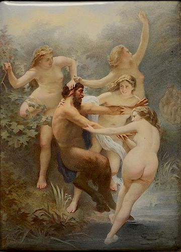 VIENNESE ENAMEL PLAQUE OF "THE