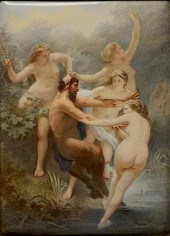 VIENNESE ENAMEL PLAQUE OF "THE