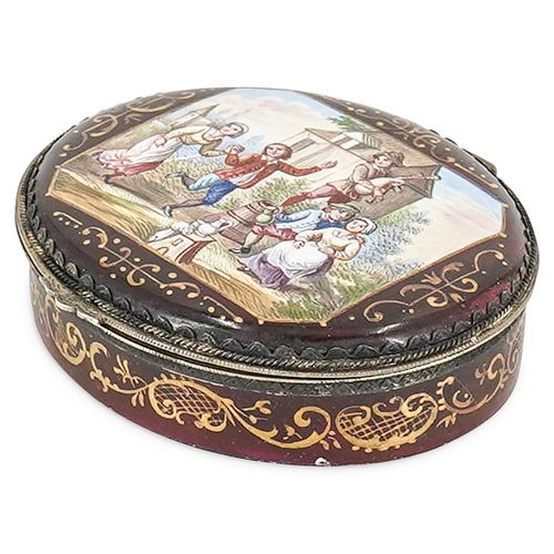 VIENNESE ENAMELED SILVER
