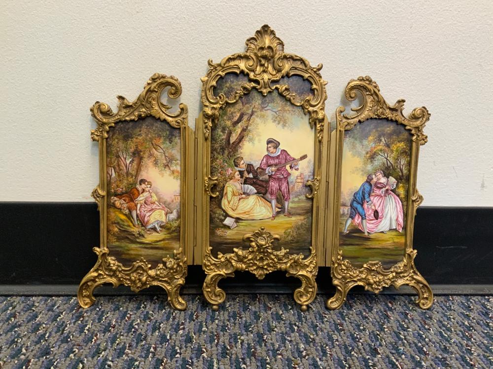 VIENNESE FêTE GALANTE SCENE PAINTED