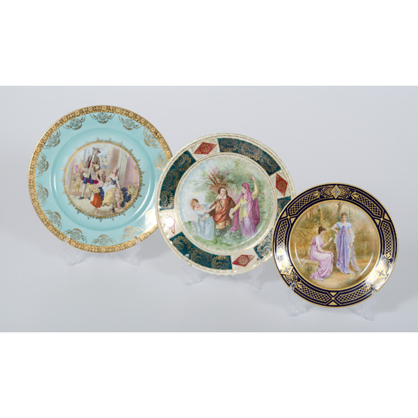 Viennese Figural Plates Viennese