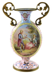 VIENNESE GILDED SILVER AND ENA