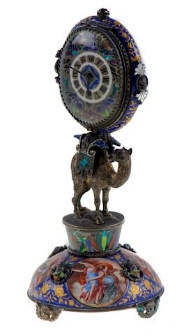 VIENNESE GILT-METAL CAMEL FORM