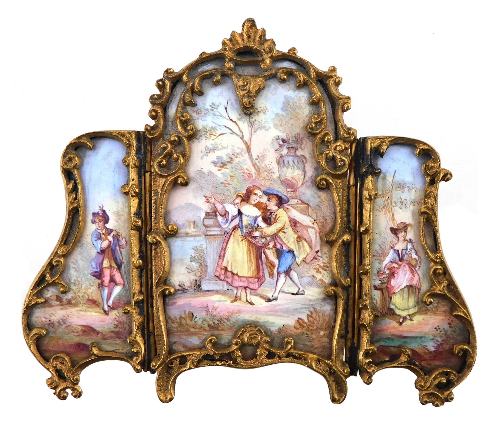 VIENNESE MINIATURE ENAMEL DECORATED