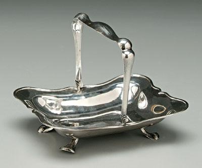 Viennese silver basket, rectangular