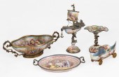 VIENNESE SILVER ENAMELED CURIO