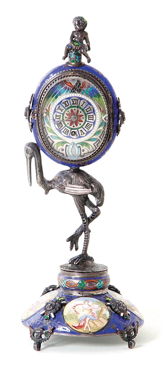 Viennese silver-gilt and enamel