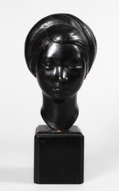 Vietnamese bronze bust of a gi