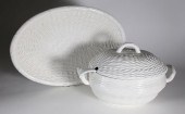 VIETRI WHITE PORCELAIN BASKET-
