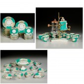 VIEUX PARIS VERT POMME PORCELA