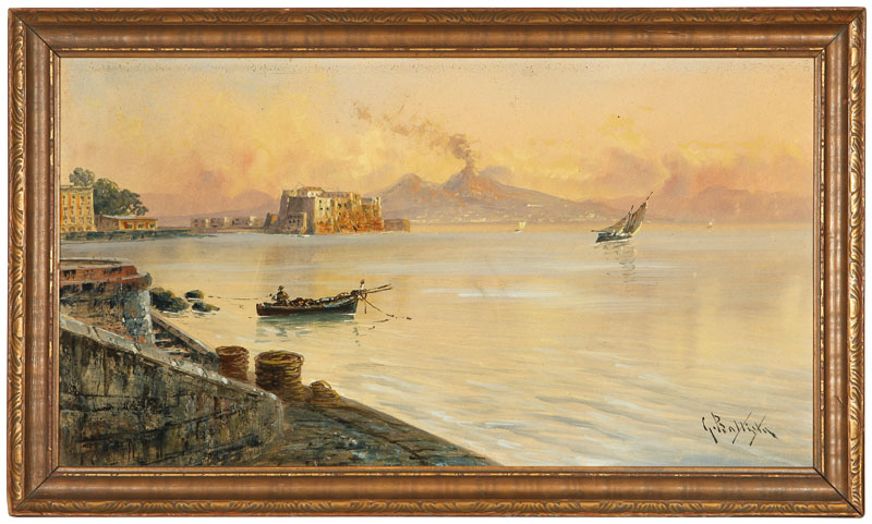 View of Naples Bay with Vesuvius