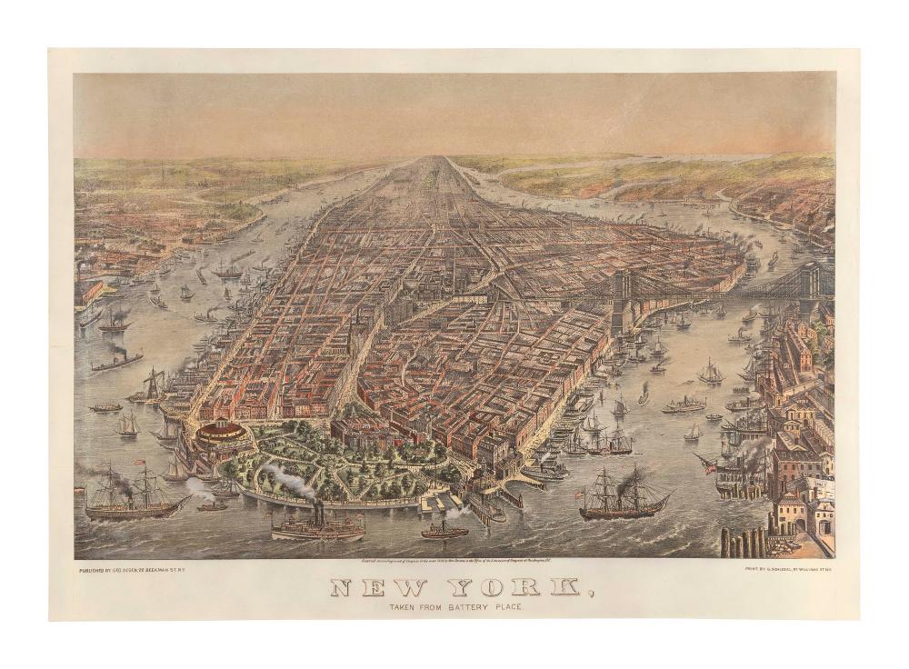 VIEW OF NEW YORK FROM BATTERY PLACE