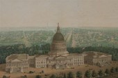 VIEW OF WASHINGTON CITY. Litho