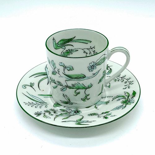 VIGNAUD LIMOGES BLUE GREEN BIRDS