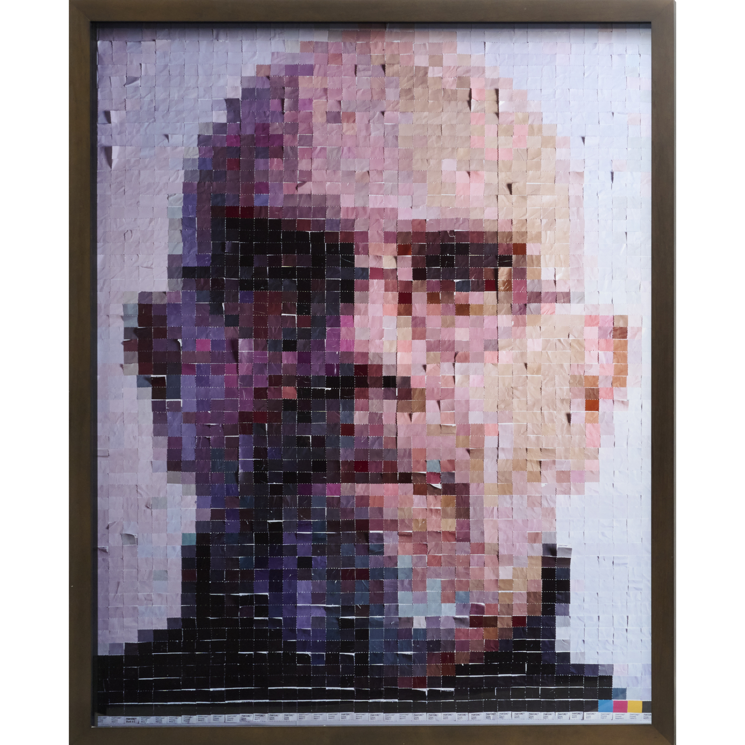 VIK MUNIZ, PORTRAIT OF CHUCK CLOSE,
