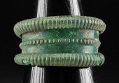 VIKING BRONZE RING W/ SPIRAL D