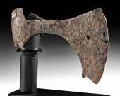 VIKING IRON BEARDED AXE HEAD**