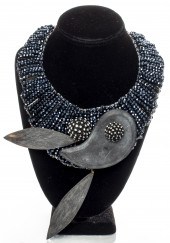 VILAIWAN BLACK RHINESTONE & ST
