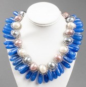 VILAIWAN FAUX PEARL AND STONE