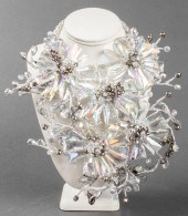VILAIWAN LUCITE & BEADED FLOWE