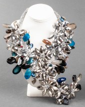 VILAIWAN STONE & BEADED FLOWER