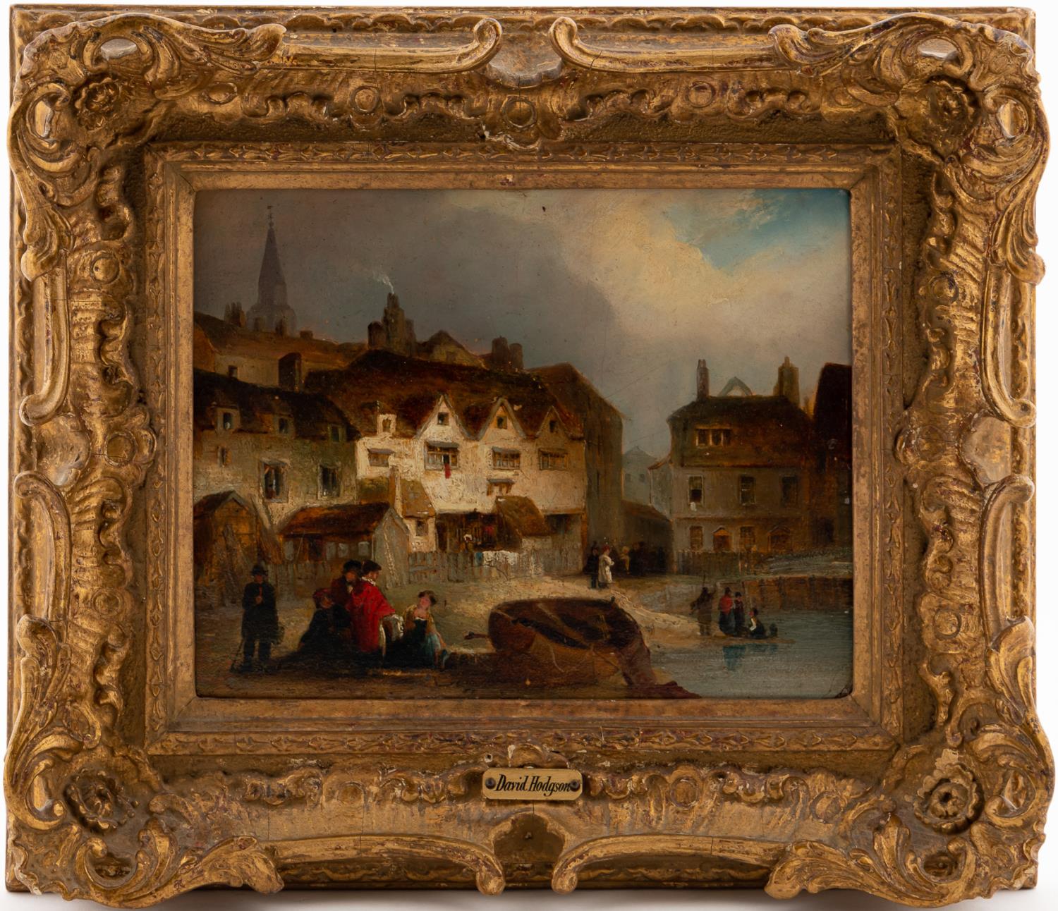 VILLAGE IN ENGLAND, 19TH CENTURY