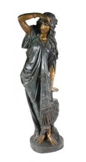 VILLANIS 1889 BRONZE SAPHO OF