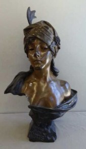 VILLANIS Emmanuel. Bronze Bust