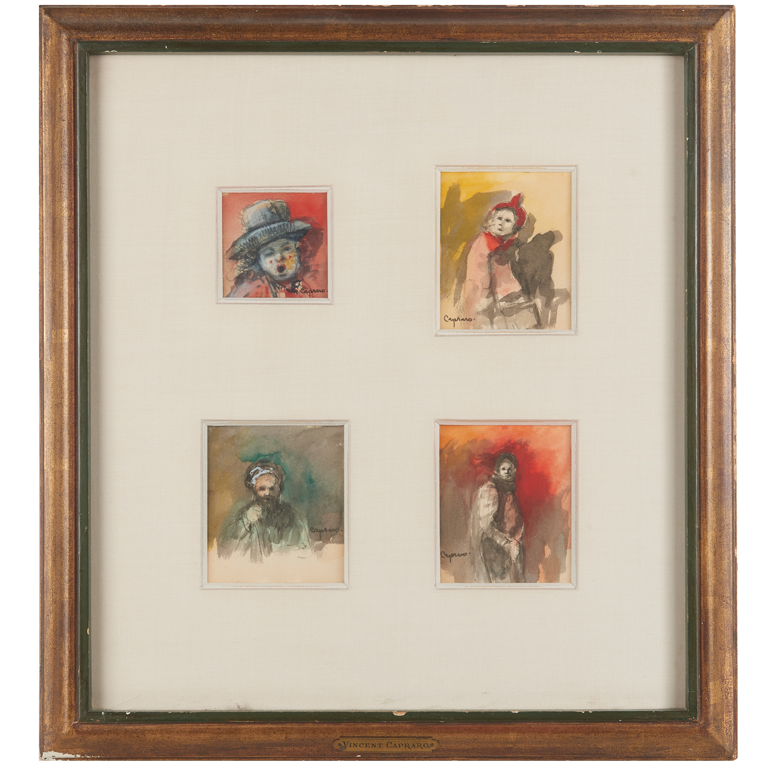 VINCENT CAPRARO, WATERCOLORS