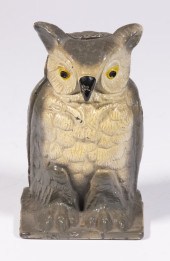VINDEX CAST IRON OWL BANK Circ