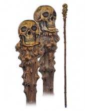 VINE SKULL CANECa. 1880-Fashio