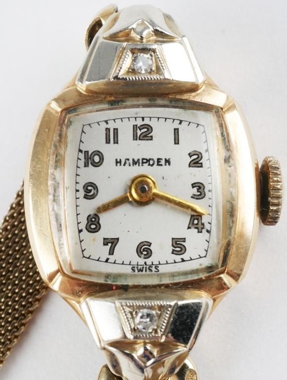 VINTAGE 10K GF HAMPDEN WATCHVintage
