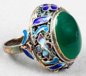 VINTAGE 10K YELLOW GOLD ENAMEL