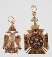 VINTAGE 14K 10K GOLD MASONIC P