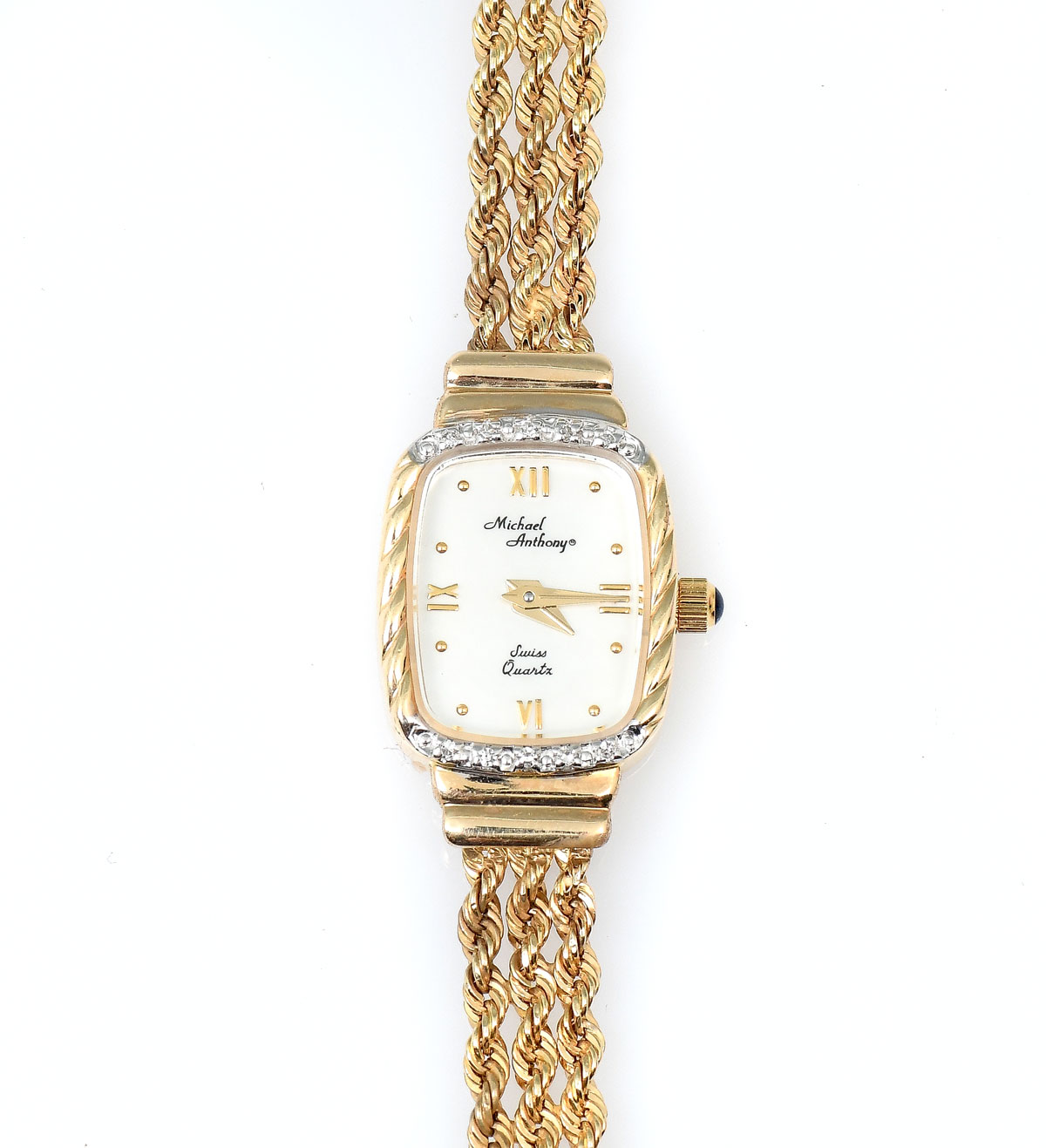VINTAGE 14K & DIAMOND MICHAEL