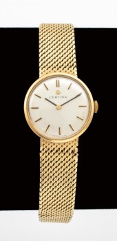 VINTAGE 14K GOLD CERTINA SWISS