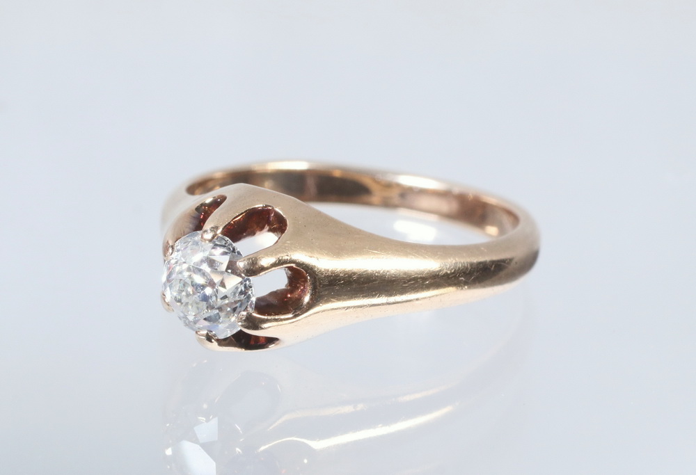 VINTAGE 14K GOLD & DIAMOND RING