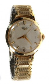 VINTAGE 14K GOLD LONGINES MENS