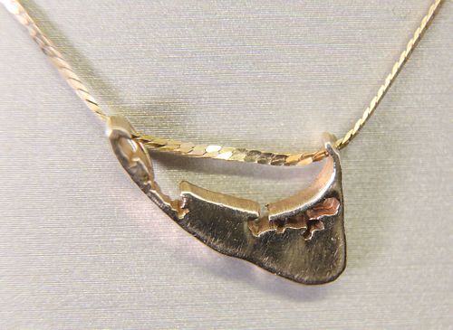 VINTAGE 14K GOLD NANTUCKET ISLAND