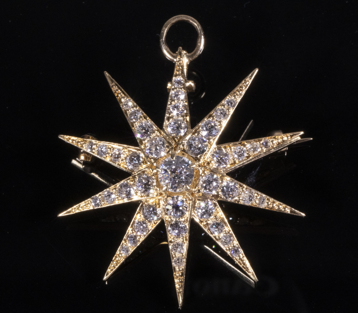 VINTAGE 14K GOLD STAR FORM