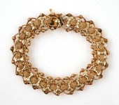 VINTAGE 14K GOLD WOVEN FANCY B