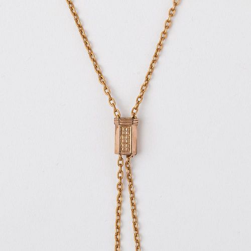 VINTAGE 14K SLIDE NECKLACE14k
