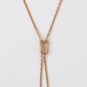 VINTAGE 14K SLIDE NECKLACE14k