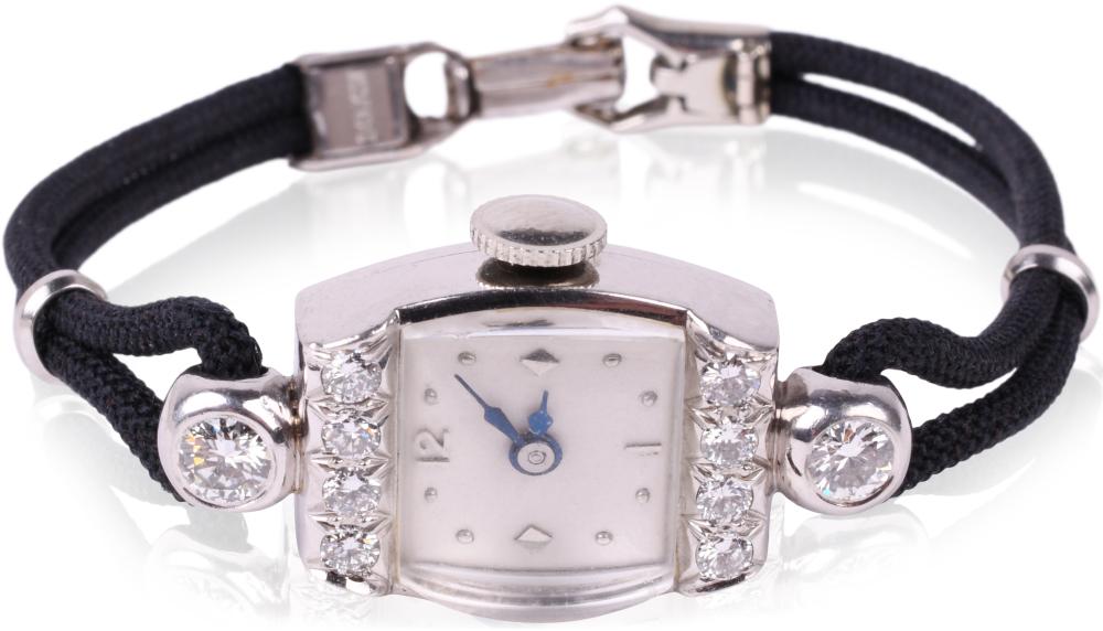 VINTAGE 14K WHITE GOLD AND